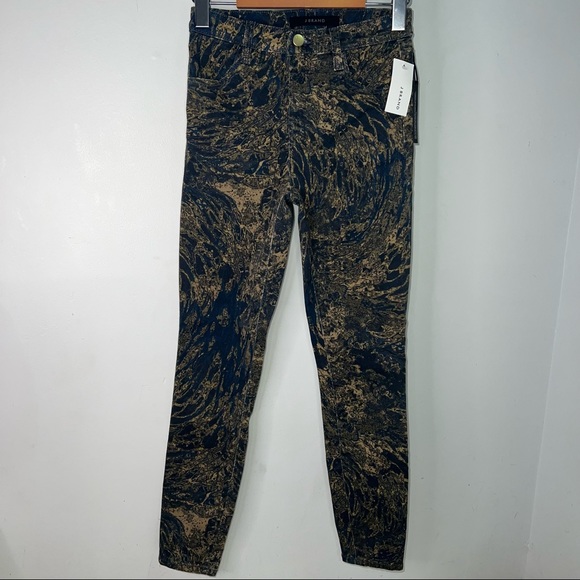 NEW J Brand Alana High Rise Crop Skinny Jeans in Gold Wave Women’s Size 24 - Picture 2 of 16